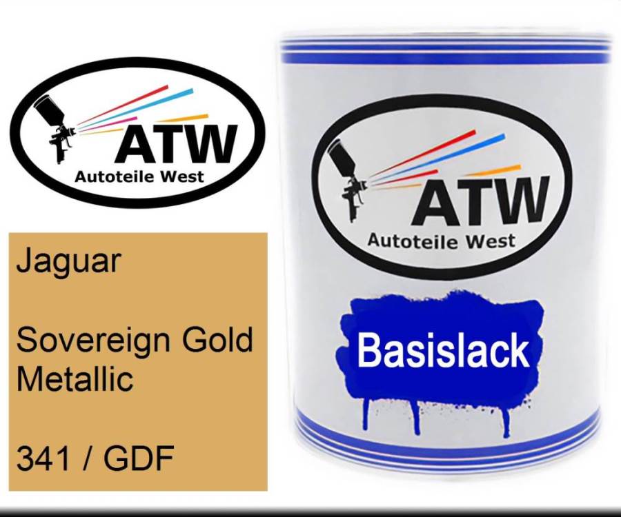 Jaguar, Sovereign Gold Metallic, 341 / GDF: 1L Lackdose, von ATW Autoteile West.